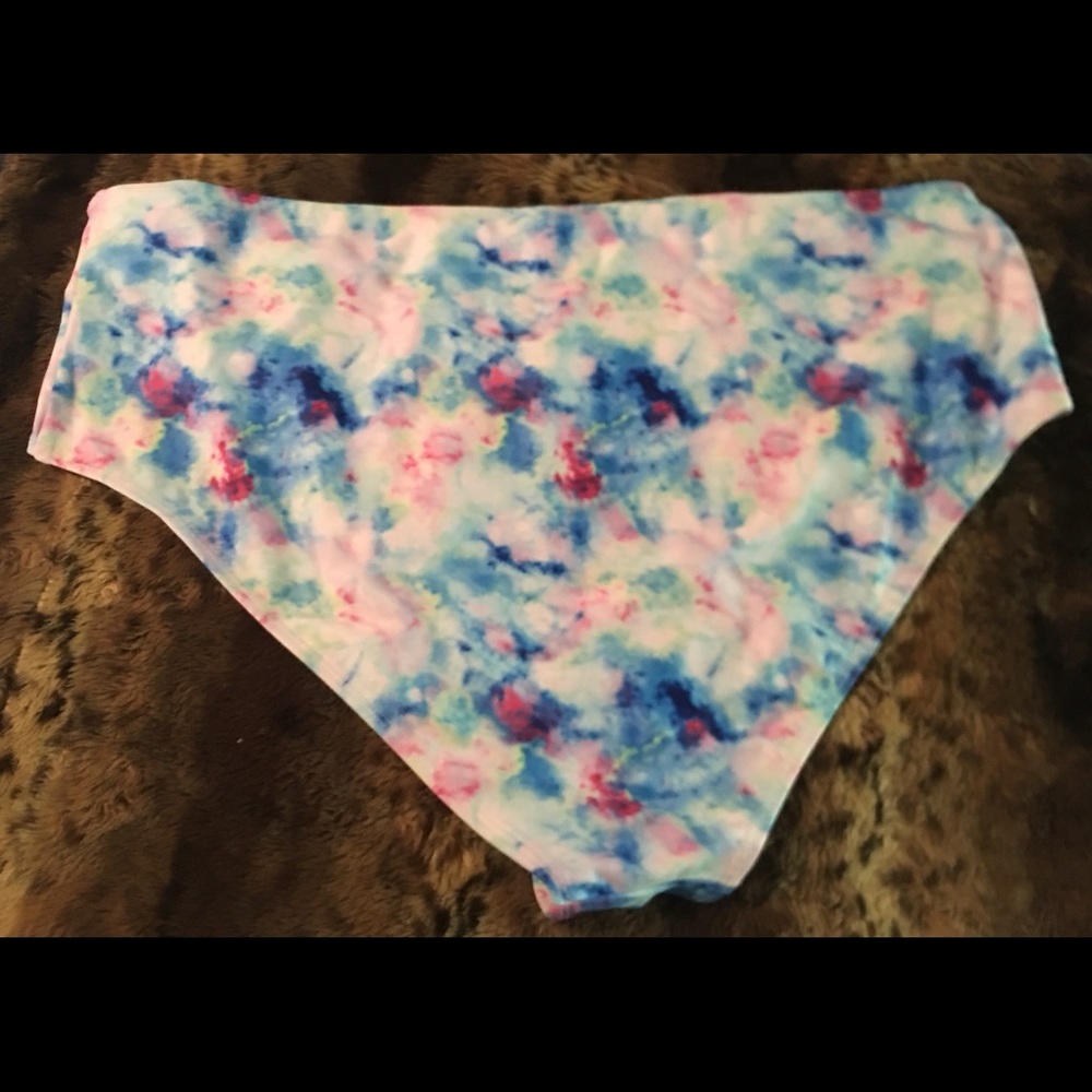 Rainbow Size 4X Cloud Pretty Swim BOTTOMS Bikini!